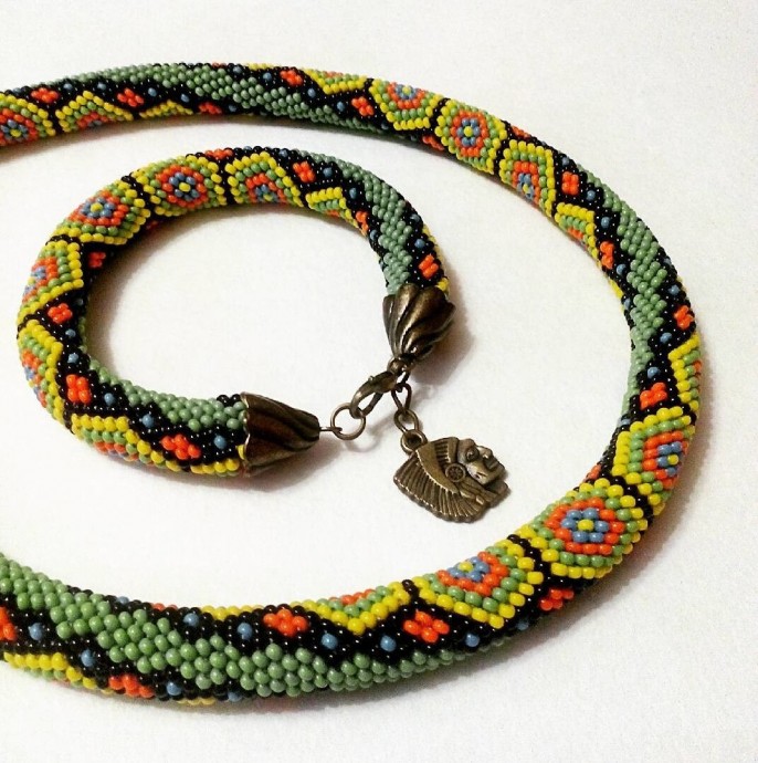 Плетем жгут "Черепаховая осень"