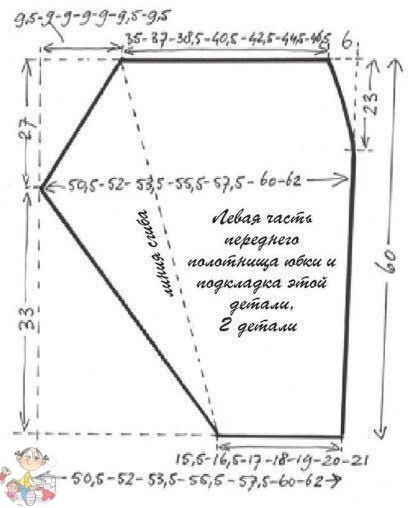 Ассиметричная юбка