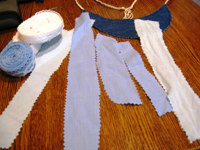 Мастерим текстильное колье в стиле бохо