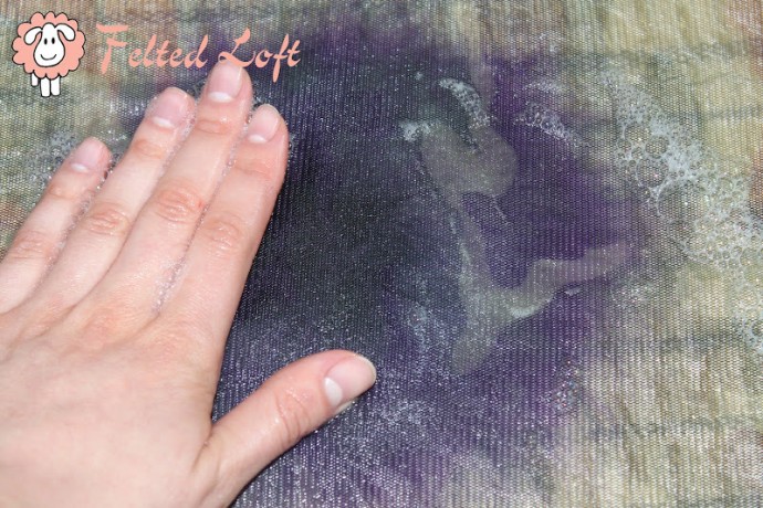 Мокрое валяние: цельноваляный пион, часть 2