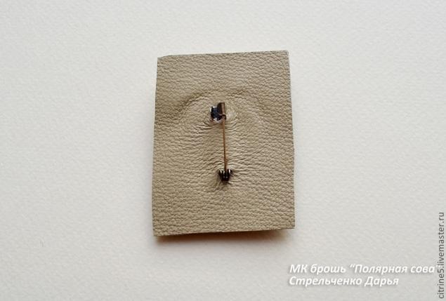 ​Вышиваем полярную сову в виде броши: часть 2