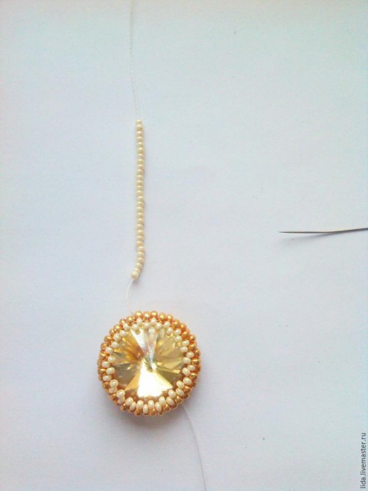 Создаем воздушные серьги "Golden Сrown": часть 1