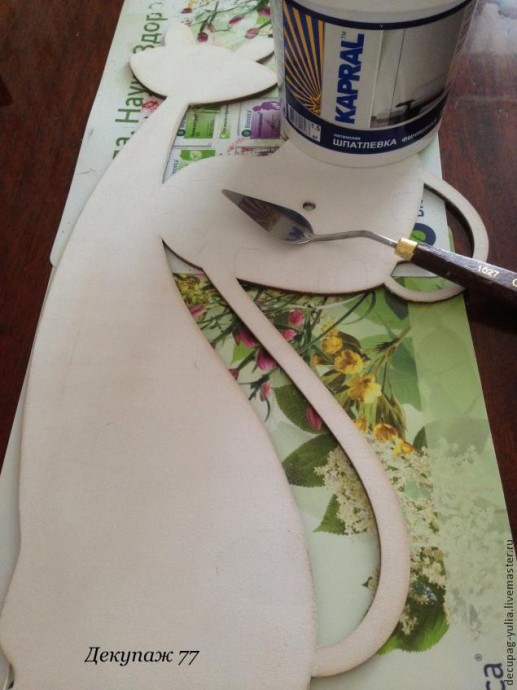 ​Создание настенных часов "Кошка-хамелеон": часть 1