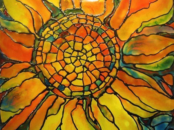 Делаем витражный светильник