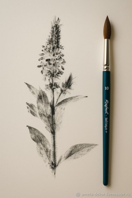 ​Как создать ботаническую монотипию: мастер-класс по переносу рисунка на бумагу