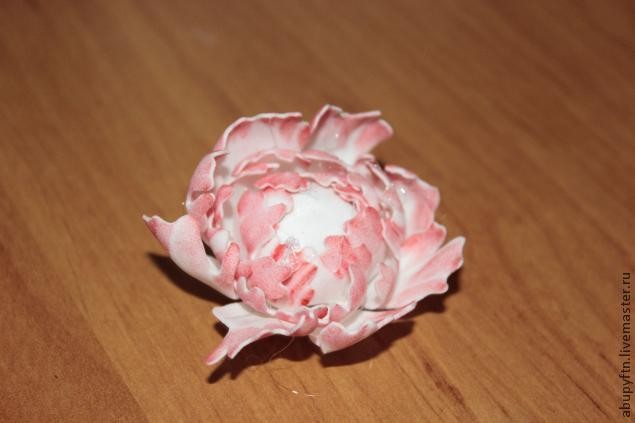 ​Пион из фоамирана своими руками: часть 3