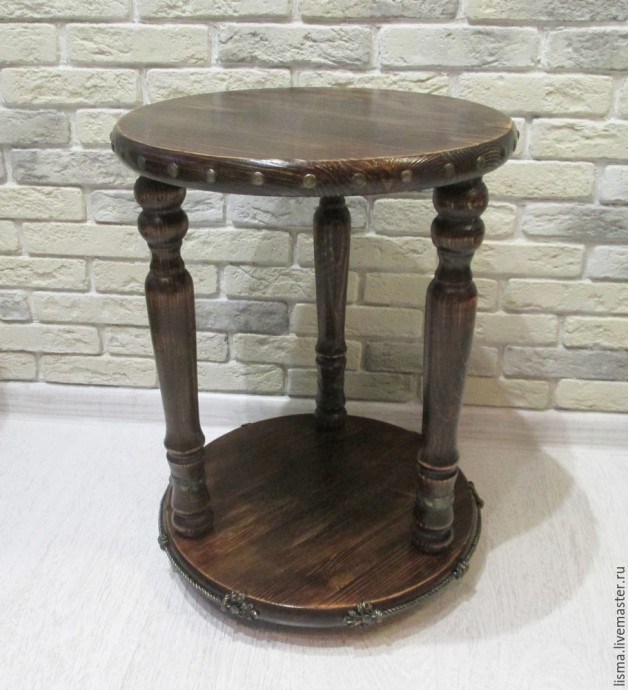 ​Мастерим кофейный столик с "коваными" элементами: часть 4