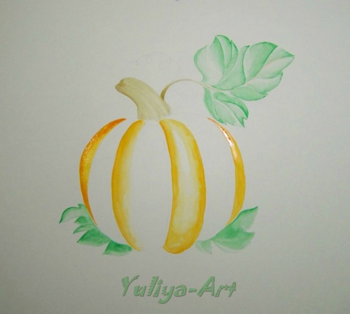 ​Рисуем тыкву в стиле зентангл и дудлинг: часть 1