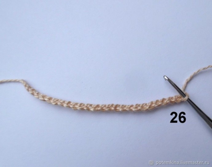 Учимся вязать декоративный элемент "Спиралька"