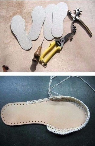 Учимся вязать обувь!