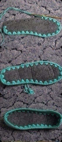 Учимся вязать обувь!