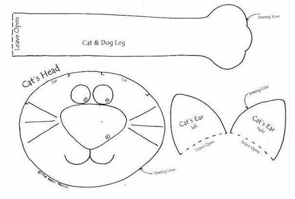 Кот-подушка. Мастер-класс + выкройка