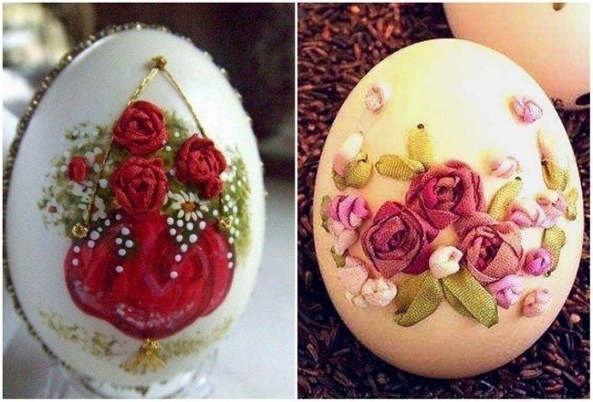 Вышивка на яичной скорлупе - потрясающе!