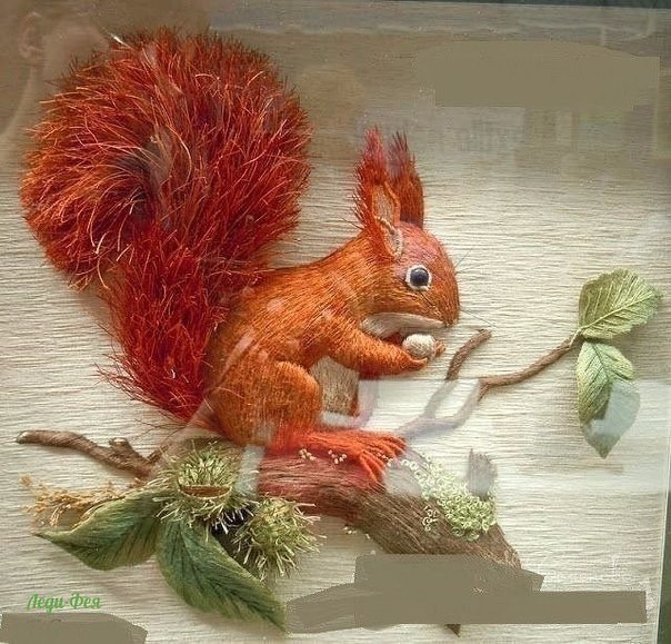 Объемная вышивка гладью