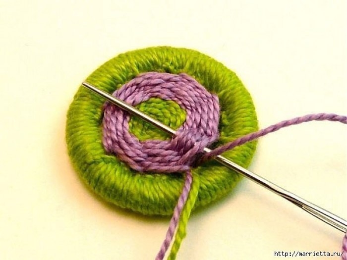 Делаем пуговицы для вязаной одежды