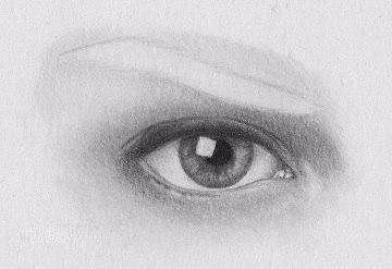 Учимся рисовать глаза простым карандашом.