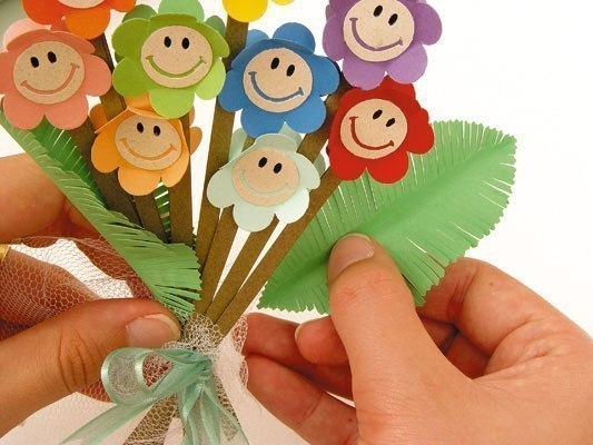 МК Бумажный букетик