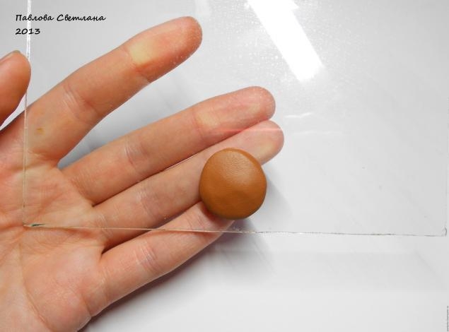 Мишка - малыш из полимерной глины