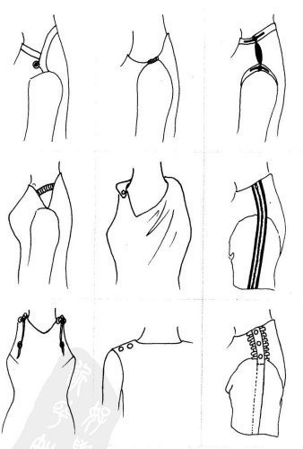 Застежки на плече