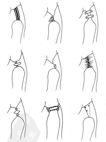 Застежки на плече