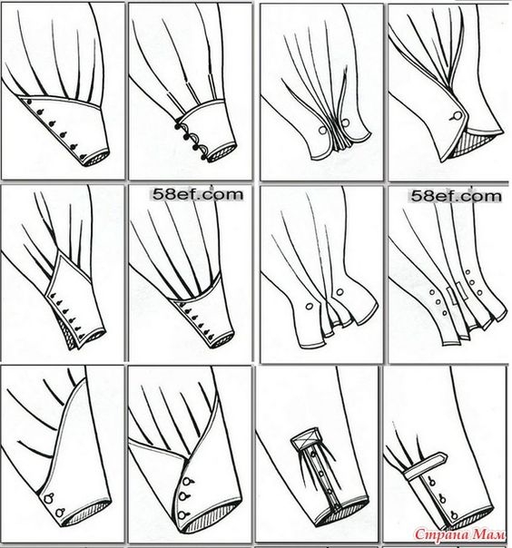 Идеи оформления низа рукава