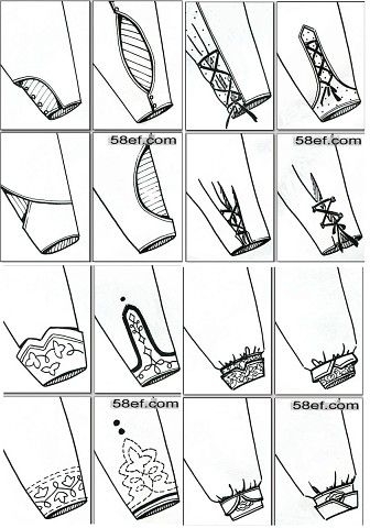 Идеи оформления низа рукава