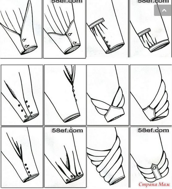 Идеи оформления низа рукава