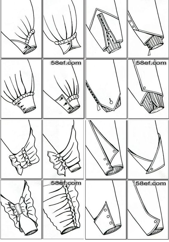 Идеи оформления низа рукава