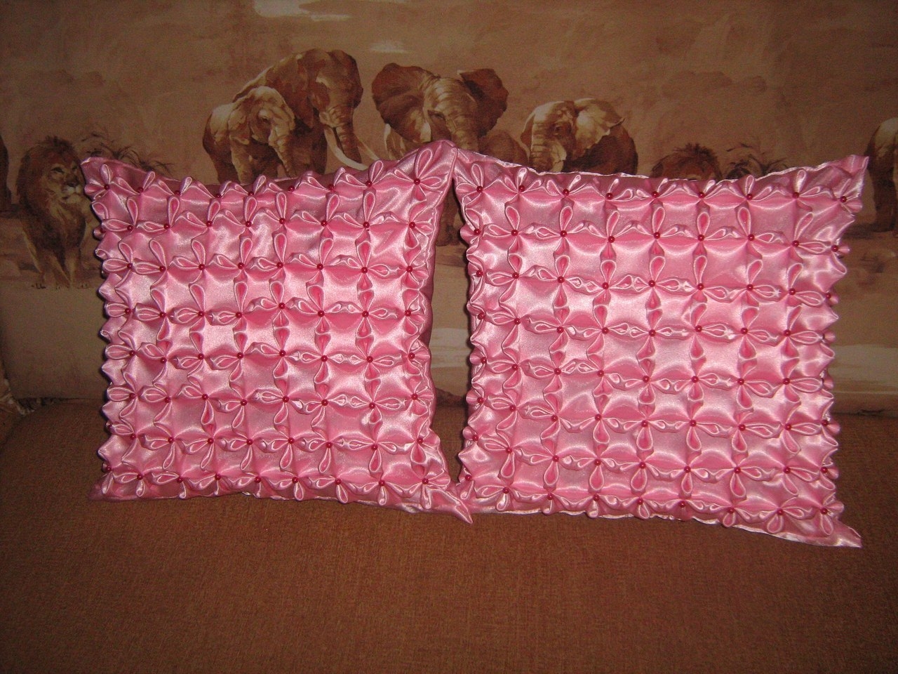 Мастер-класс по изготовлению розовой подушки