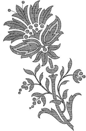 Трафареты. Фантазийные цветы.