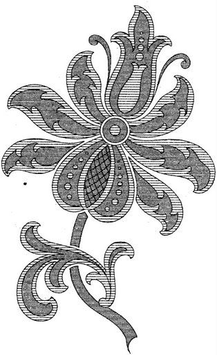 Трафареты. Фантазийные цветы.