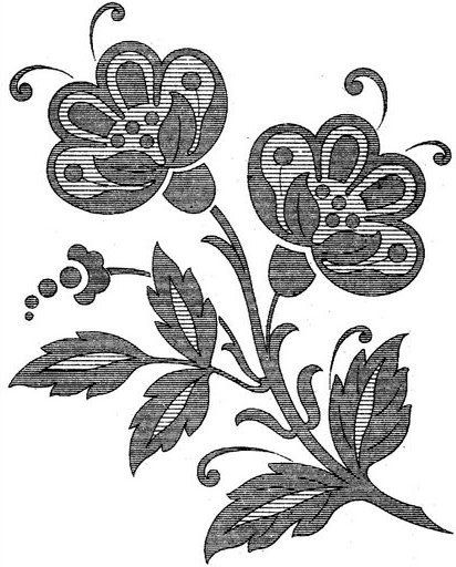 Трафареты. Фантазийные цветы.