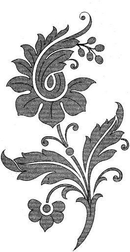 Трафареты. Фантазийные цветы.