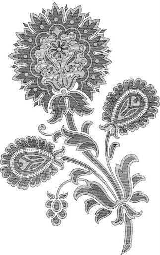 Трафареты. Фантазийные цветы.