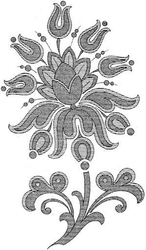 Трафареты. Фантазийные цветы.