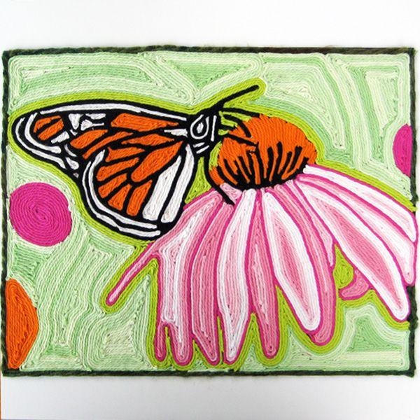 Как рисовать пряжей. МК