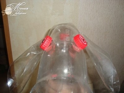 Овечка из пластиковых бутылок...