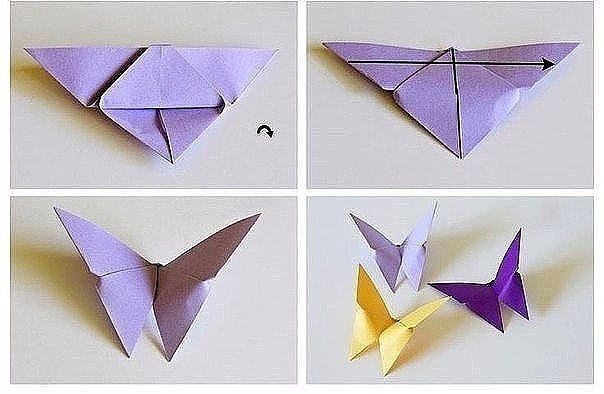 Бабочки оригами.