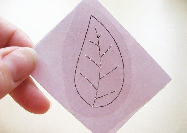 Игольное кружево. Скелетированные листья