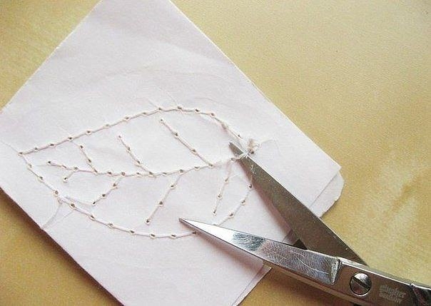 Игольное кружево. Скелетированные листья