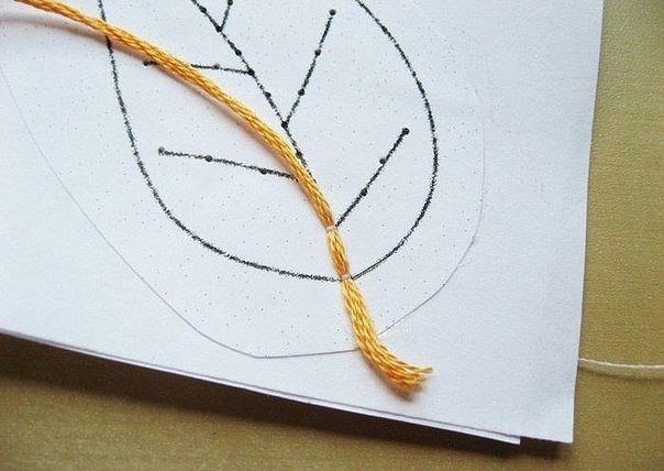 Игольное кружево. Скелетированные листья