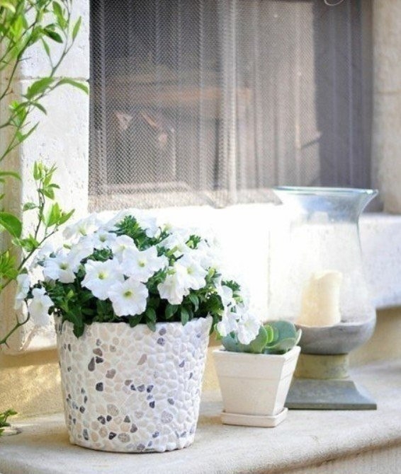 Цветочный горшок своими руками!