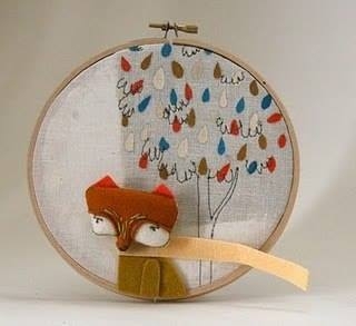 Картины, обрамленные в пяльцы