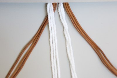 МК Плетеный пояс из кожи и веревок