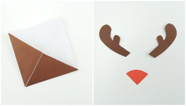 Оригами-закладки в книгу: Олени