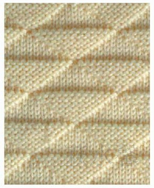 Рельефные узоры спицами