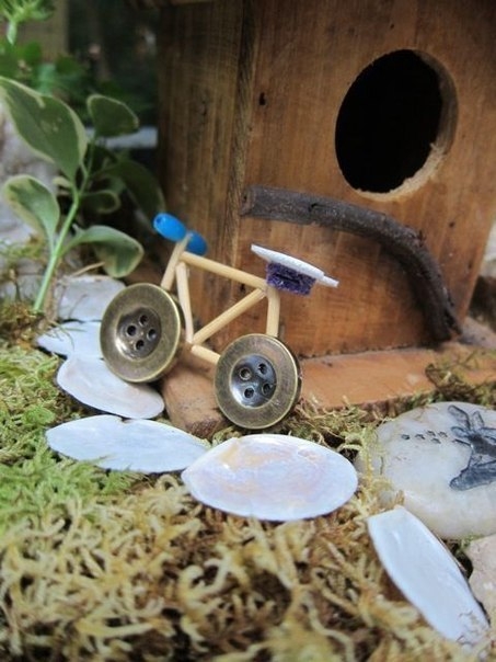 Велосипед из пуговиц и идеи его применения