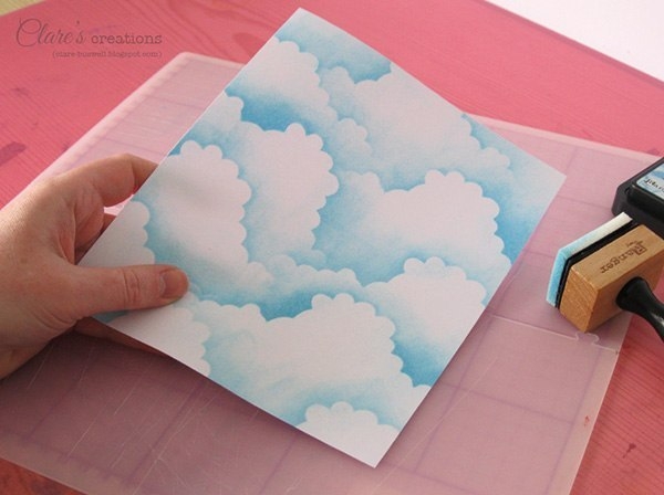 Как сделать фон из облаков