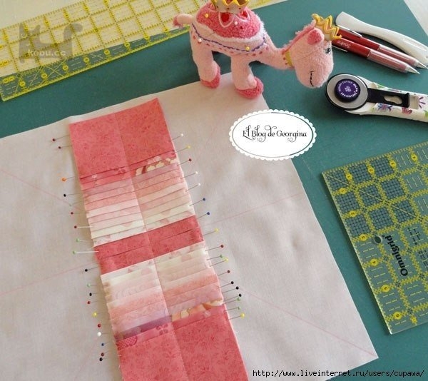 Подушечка в технике пэчворк. Очень красиво