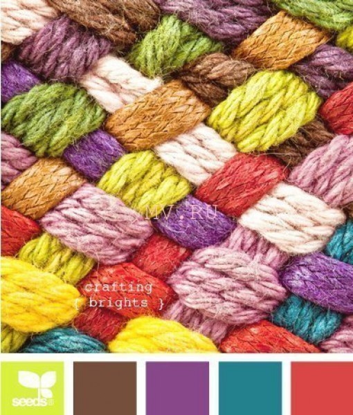 Сочетания цветов для вязания